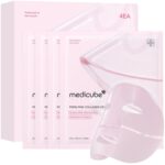 medicube Salmon DNA PDRN pink collagen jelly gel mask | overnight face mask for glass glow skin- elasticity, hydrating, firming and moisturizing | korean skincare, 28g, 4ea - Image 2
