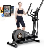 pooboo Elliptical Machine, Elliptical Exercise Machine with 16-Level Resistance&Hyper-Quiet Magnetic Driving System, Elliptical Machine for Home with LCD Monitor&15.5IN Stride, 350LBS Weight Capacity - Image 2