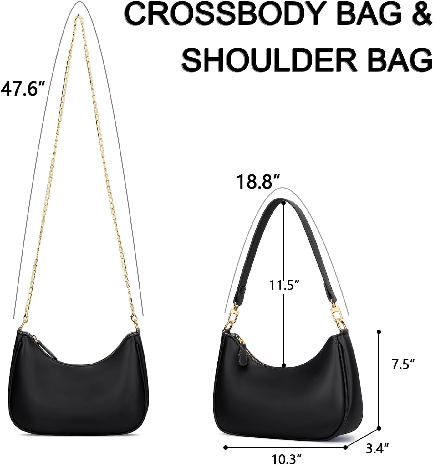 KKXIU Shoulder Bag for Women Cute Hobo Purses and Handbags Retro Clutch Underarm Purse - Image 7