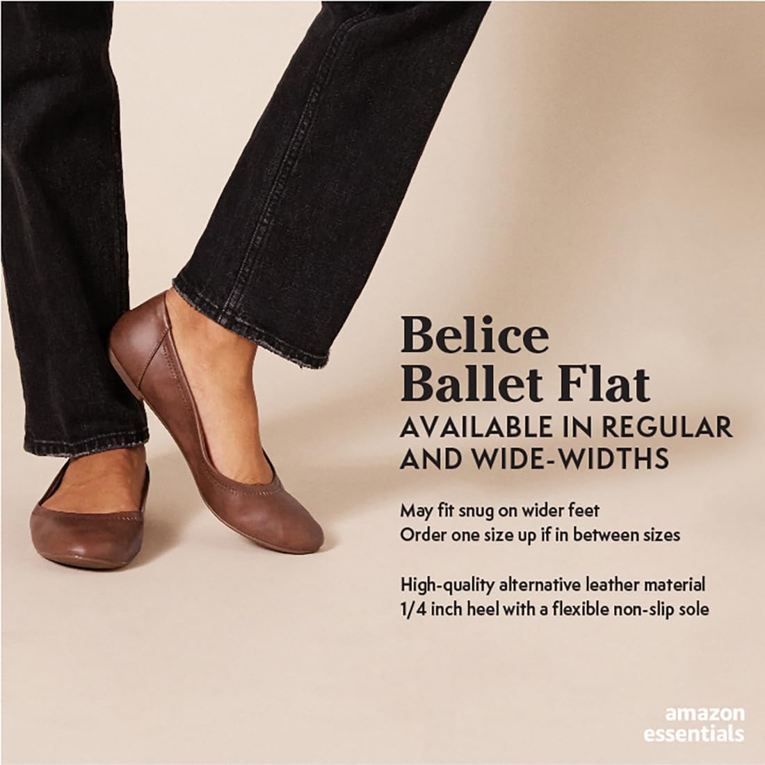 Amazon Essentials Women's Belice Slip On Ballet Flat - Image 7