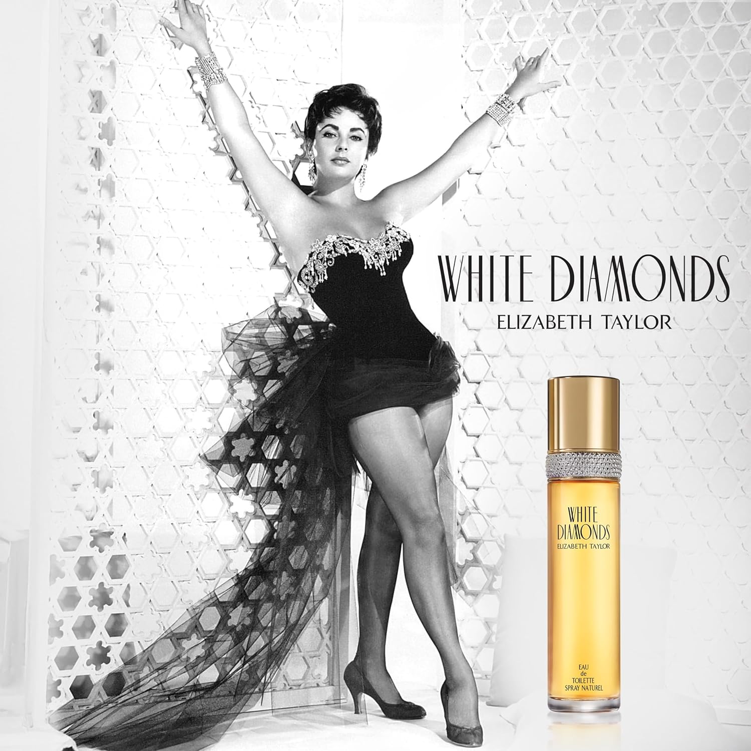 Elizabeth Taylor White Diamonds Women's Perfume, Long-Lasting Floral Fragrance for Her, Eau de Toilette EDT Spray, 3.3 fl oz - Image 7