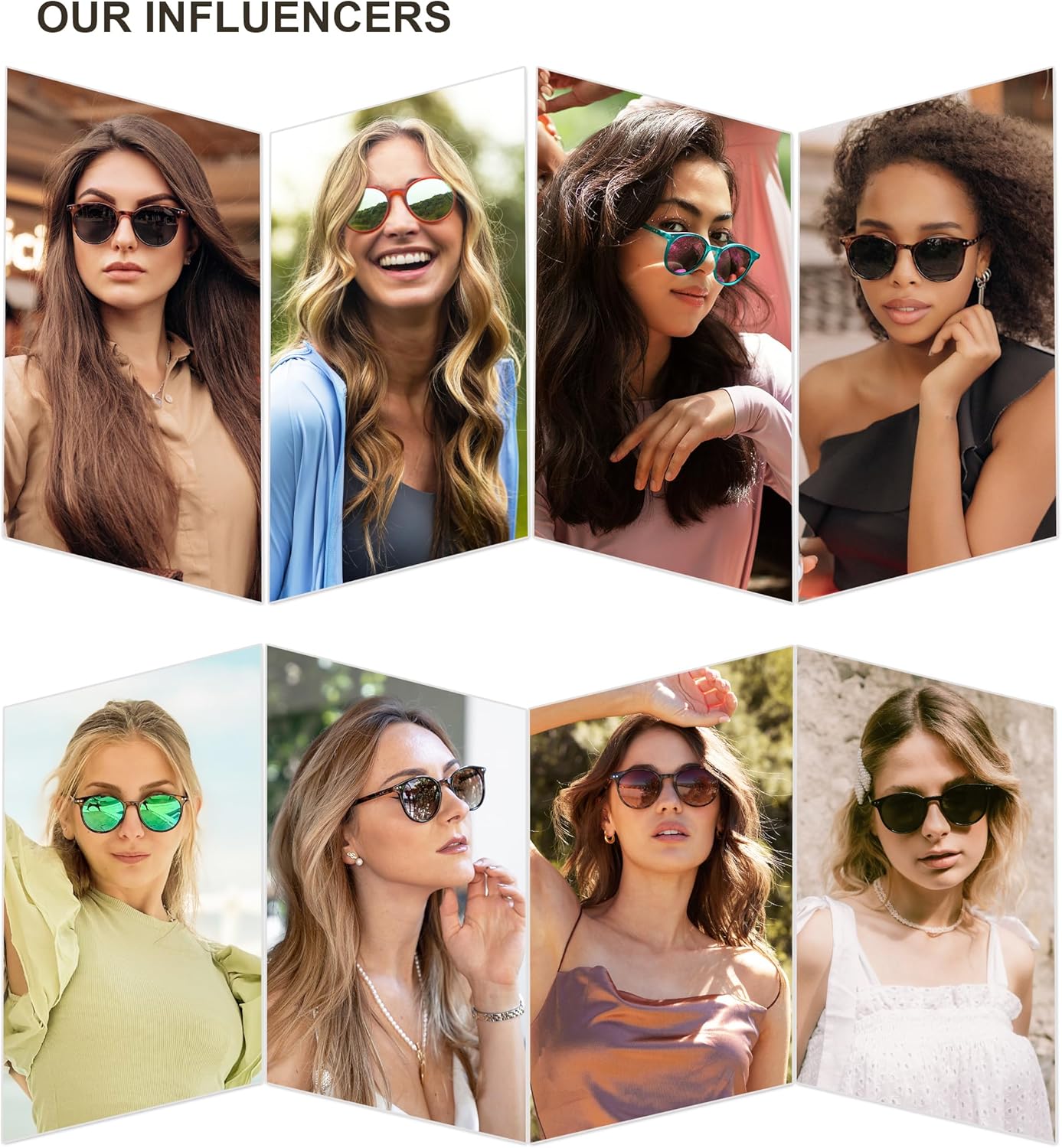 SOJOS Small Round Classic Polarized Sunglasses for Women Men Vintage Style UV400 Lens MAY SJ2113 - Image 5