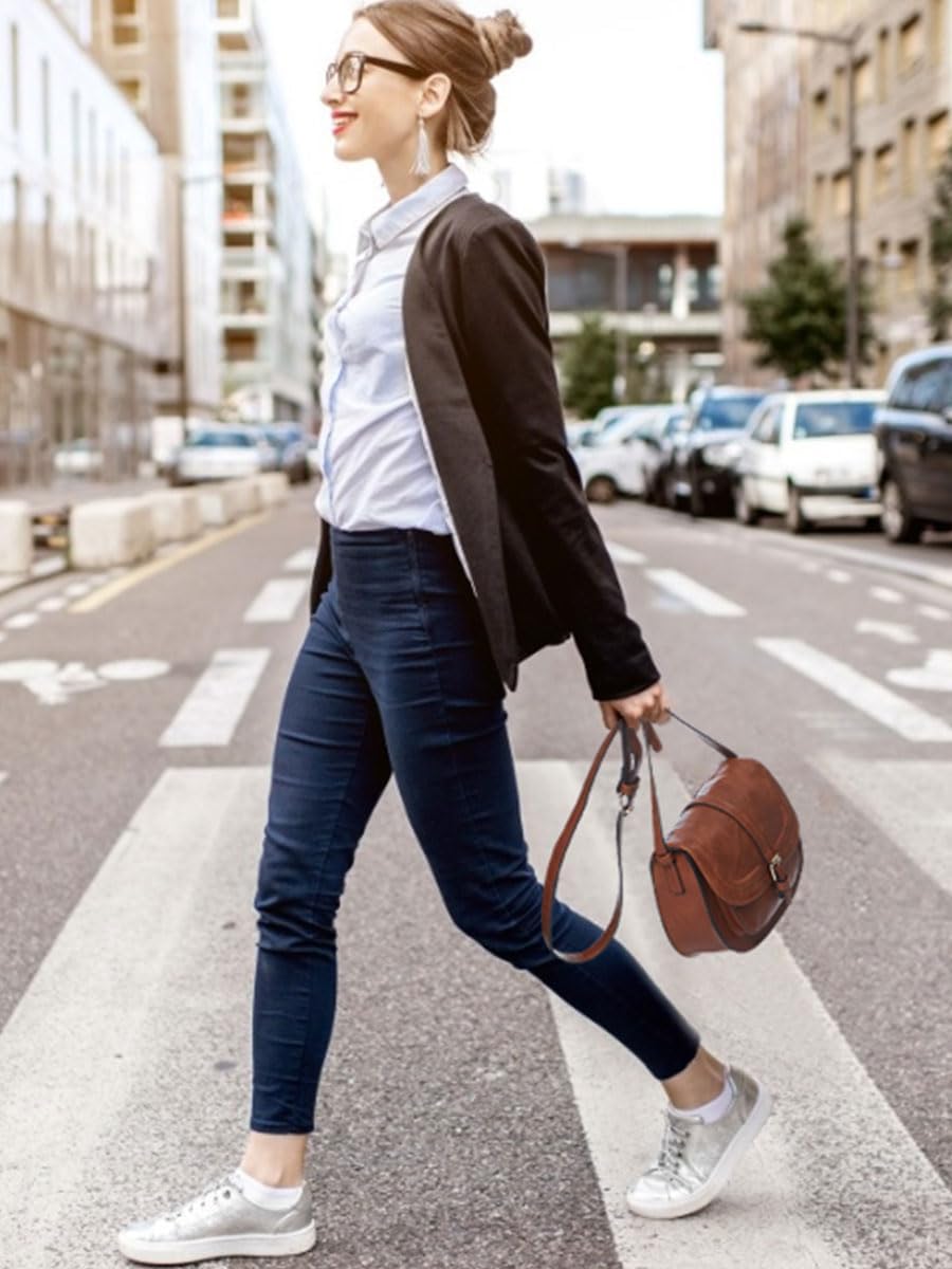 AFKOMST Crossbody Bags for Women,Small Saddle Purse and Boho Cross Body Handbags,Vegan Leather - Image 10