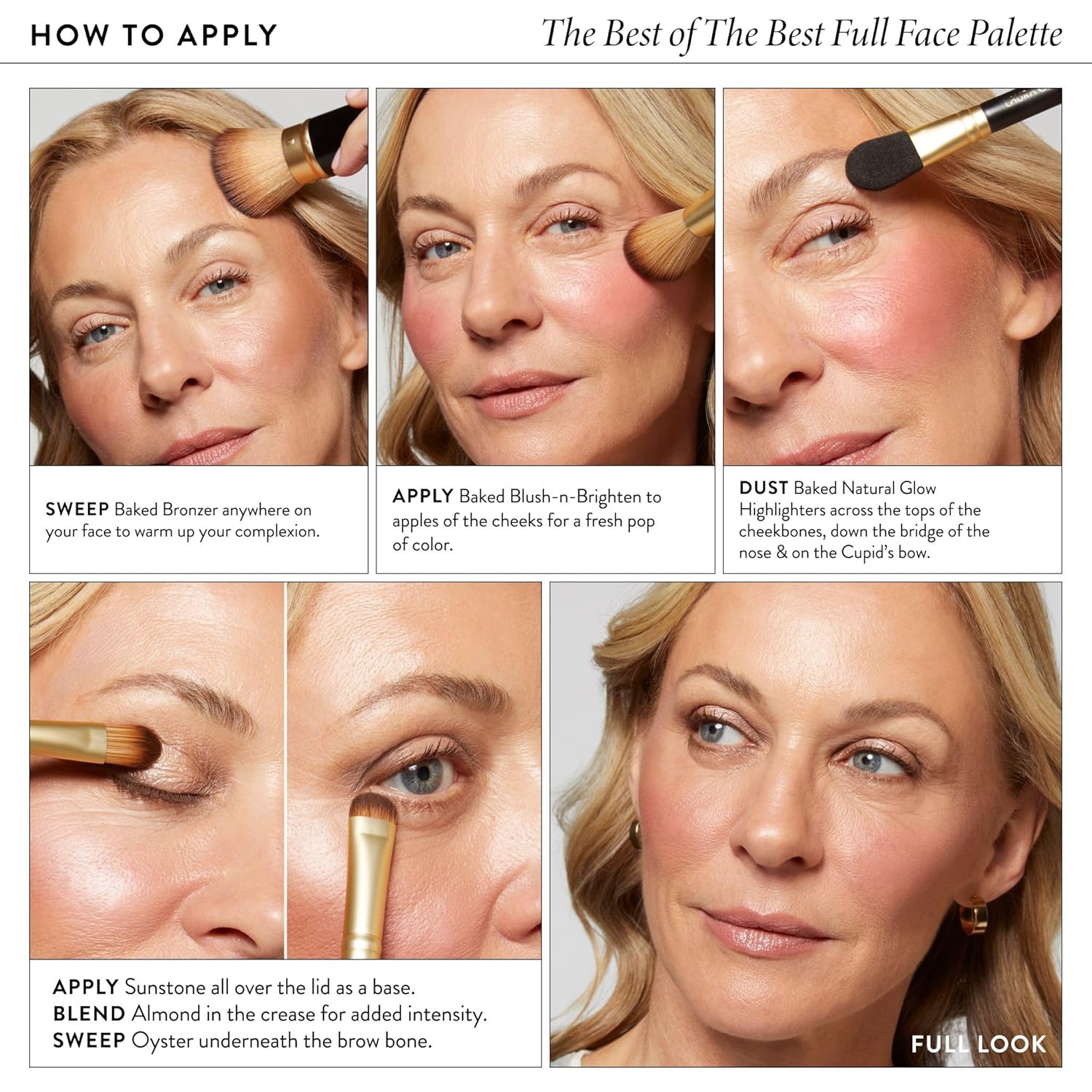 LAURA GELLER NEW YORK The Best of the Best Baked Palette - Full Size - Includes Bronzer, Blush, 2 Highlighters and 3 Eyeshadows - Travel-Friendly - Image 6