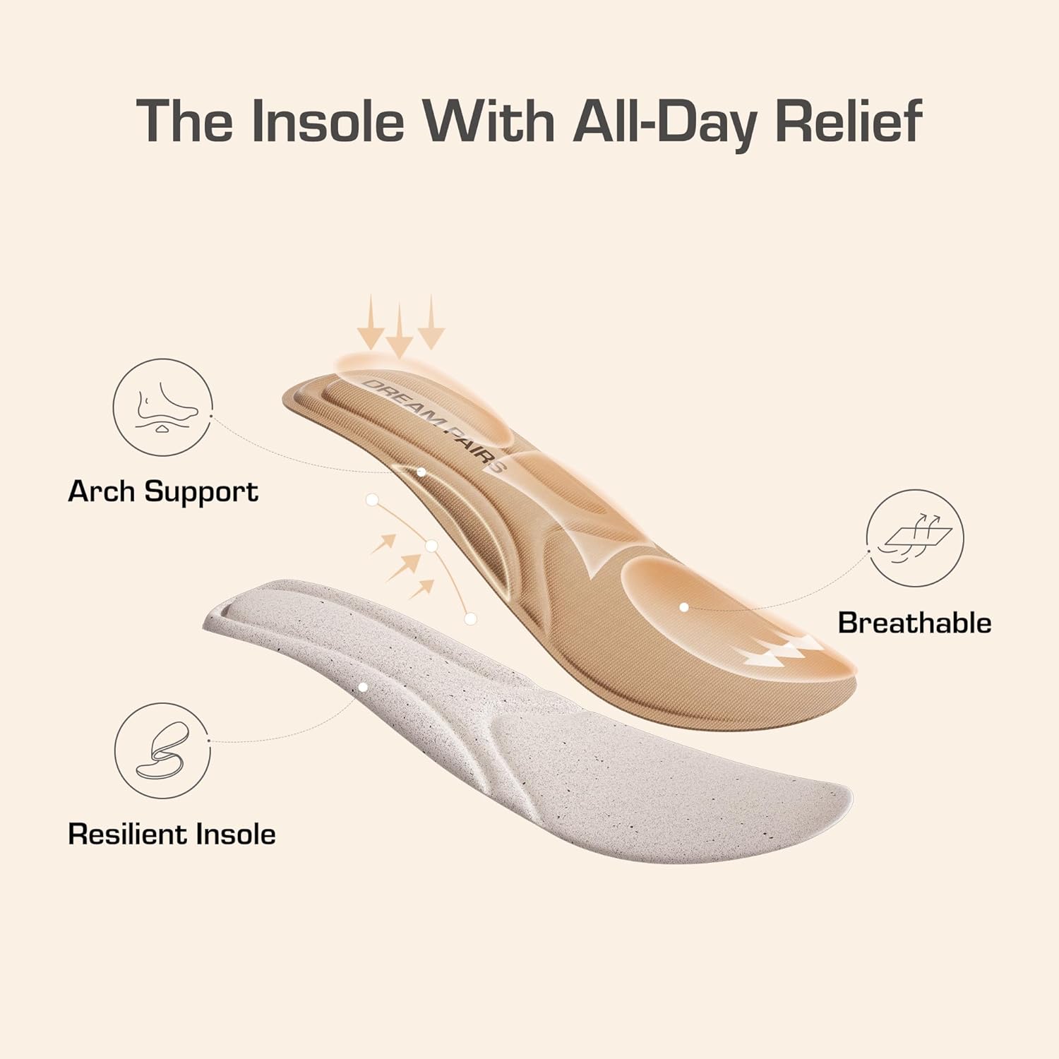 DREAM PAIRS Women's Pumps Low Chunky Block Heel Dress Shoes Closed Round Toe Comfortable Heels - Image 5