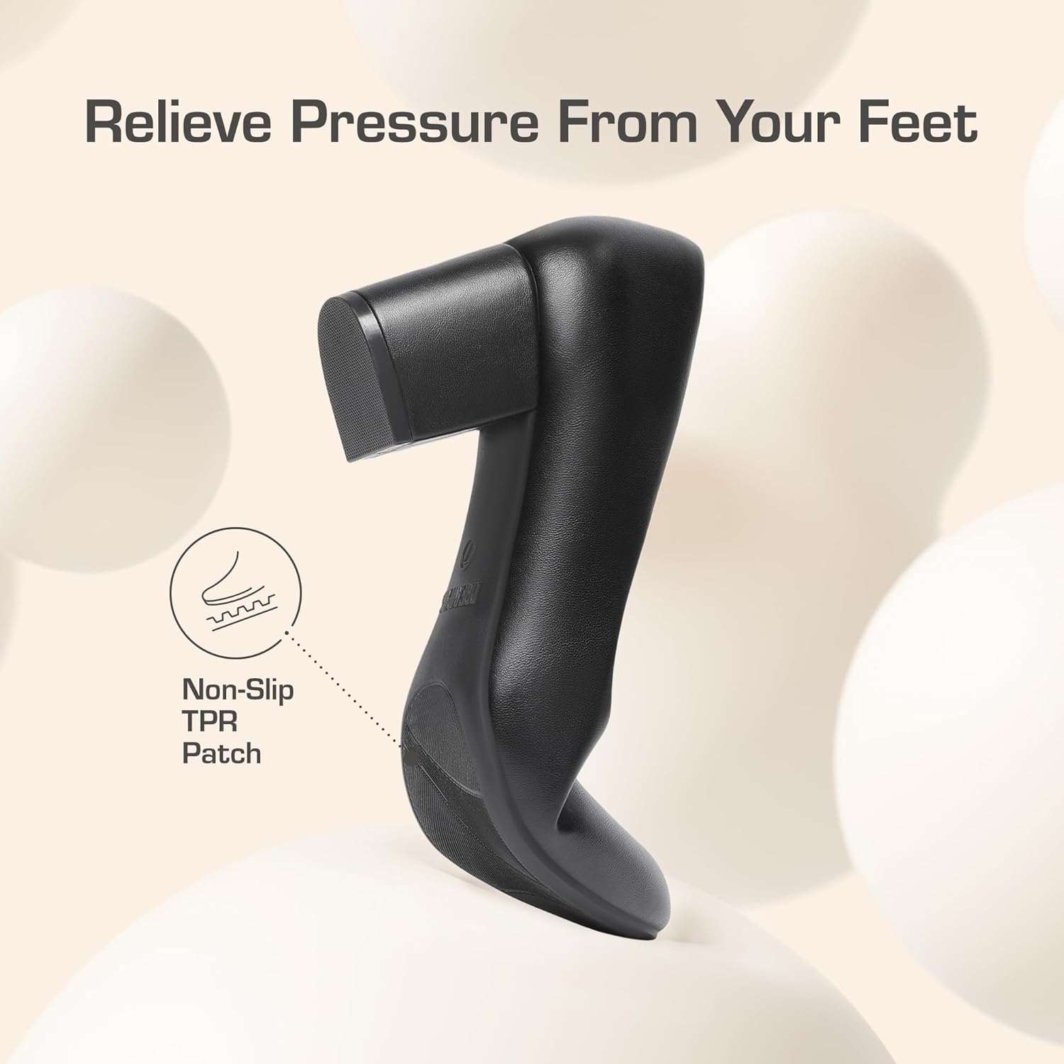 DREAM PAIRS Women's Pumps Low Chunky Block Heel Dress Shoes Closed Round Toe Comfortable Heels - Image 6