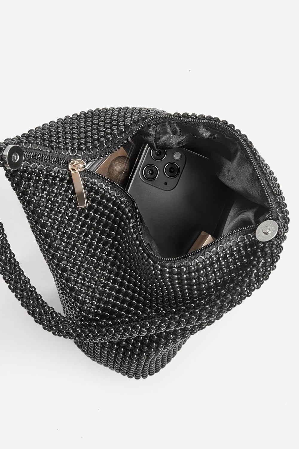 BABEYOND Women's Beaded Clutch Evening Bags Vintage Elegant Triangle Purse for 1920s Party Prom Wedding - Image 4