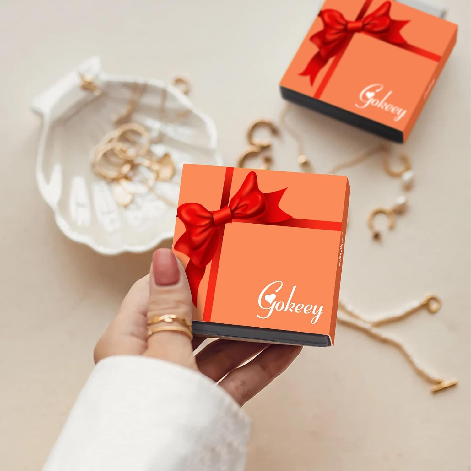 Gold Bracelets for Women Non Tarnish, 14K Gold Plated Chunky Cuff Bracelet Gold Bangles Bracelet for Women Trendy Tie Knot Cuban Rope Paperclip Beaded Bracelet Stack Jewelry Gifts - Image 9