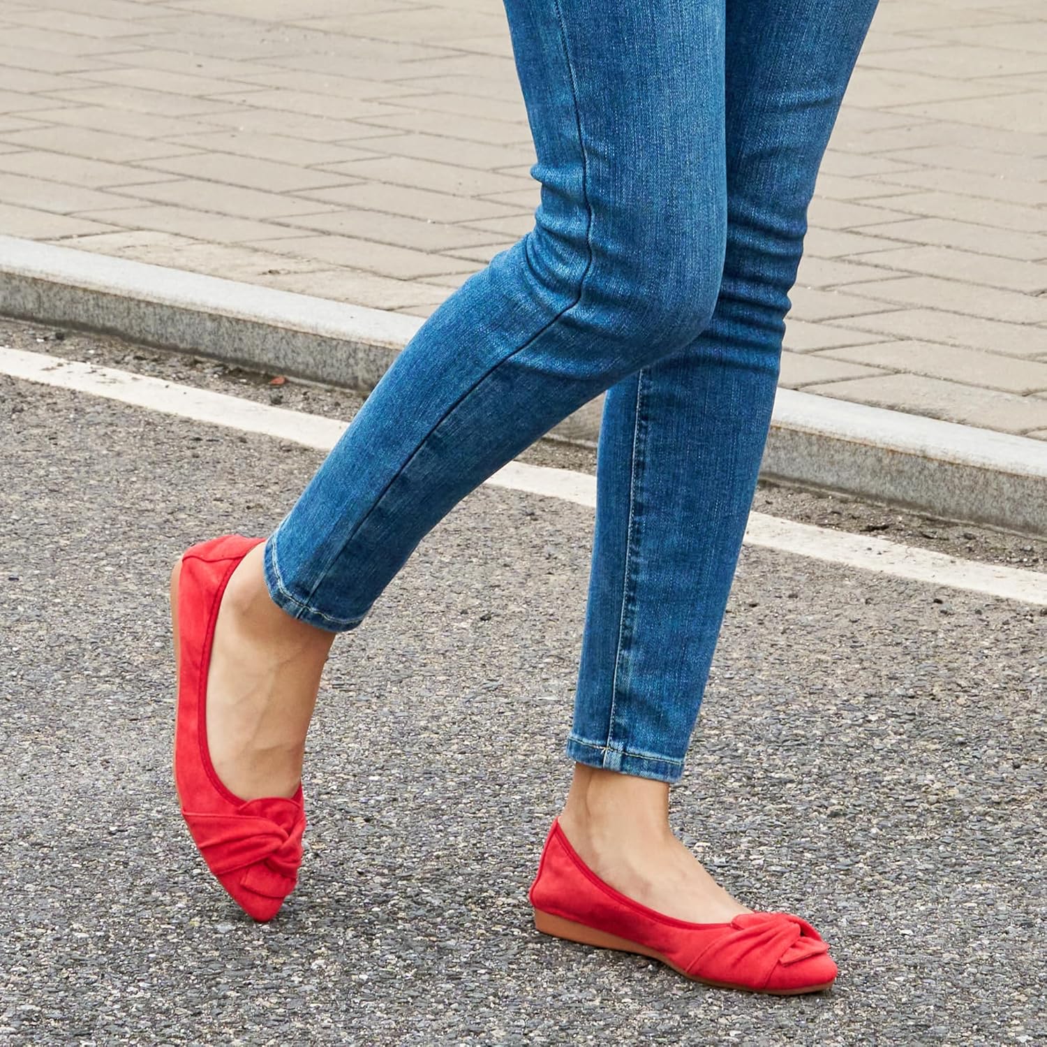 Aomigoct Ballet Flats for Women Dressy: Pointed Toe Comfortable Wedding Womens Flats - Casual Work Walking Shoes - Image 3