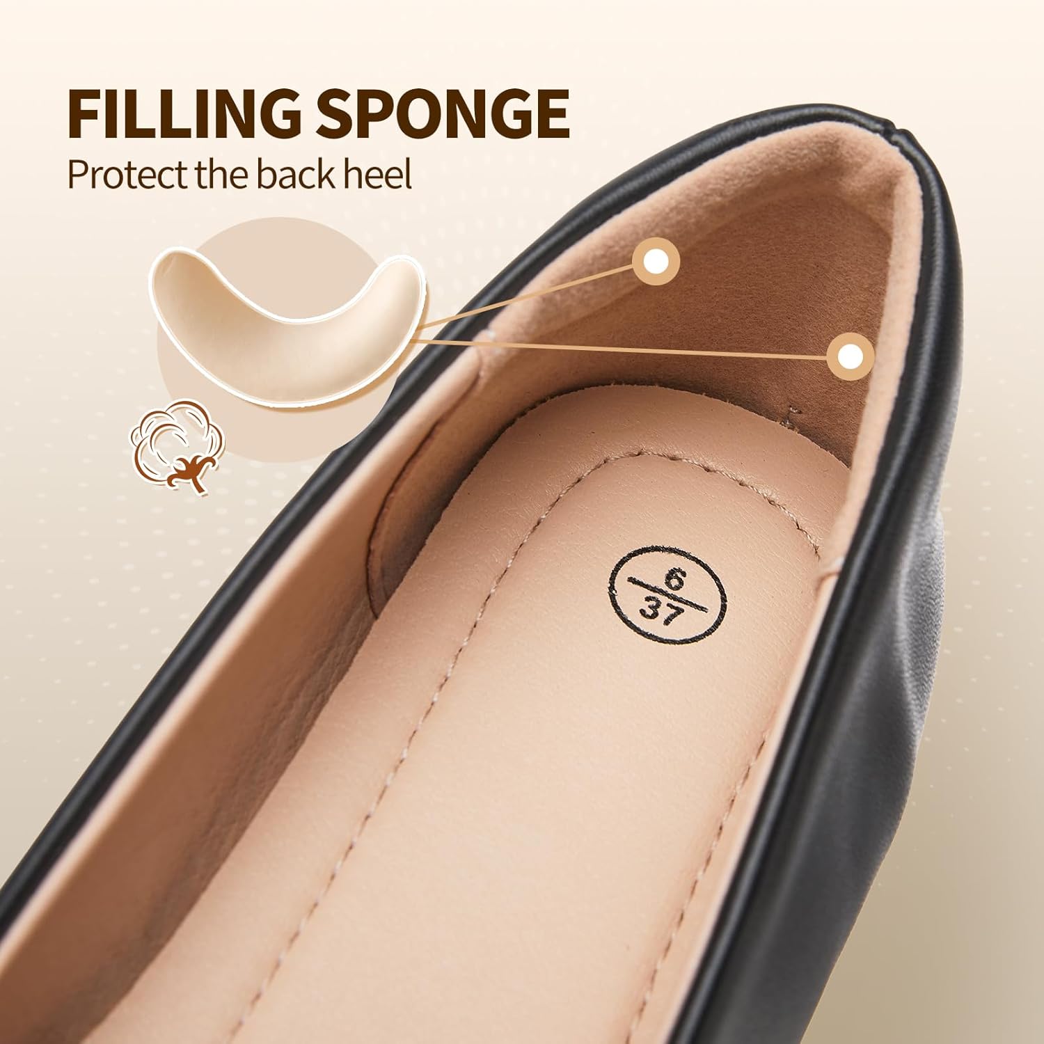 FINIWOR Ballet Flat Shoes for Womens,PU Leather Womens Loafers,Women Pointed Toe Dress Flat Shoes Casual, Comfortable Slip on Flats Shoes Women - Image 4