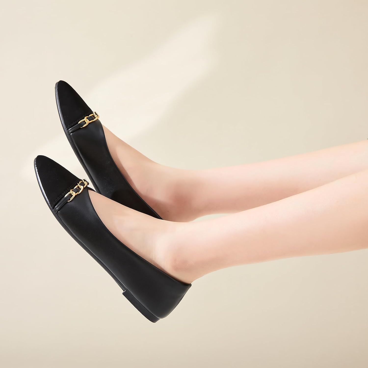 FINIWOR Ballet Flat Shoes for Womens,PU Leather Womens Loafers,Women Pointed Toe Dress Flat Shoes Casual, Comfortable Slip on Flats Shoes Women - Image 10