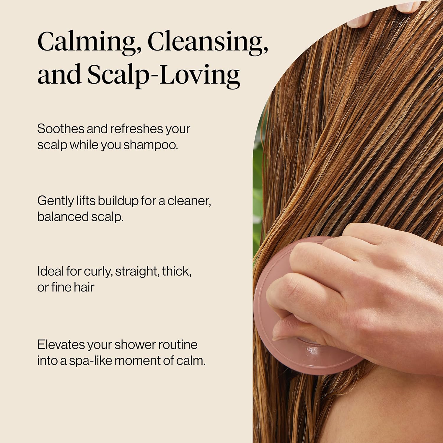 Kitsch Scalp Massager for Hair Care - Scalp Scrubber, Shampoo Brush & Exfoliator for All Hair Types - Relaxing & Exfoliating - Terracotta - Image 9