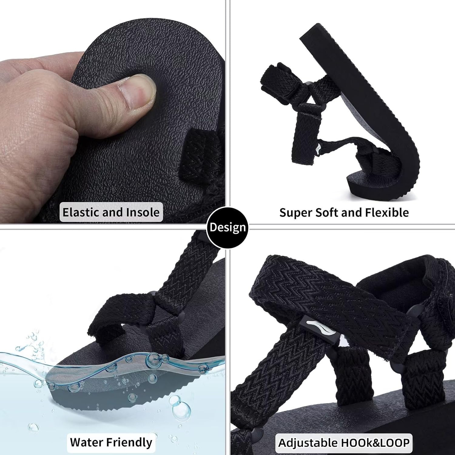 Women's Original Sport Sandals Hiking Sandals with Arch Support Yoga Mat Insole Light Weight Outdoor Water Shoes - Image 4