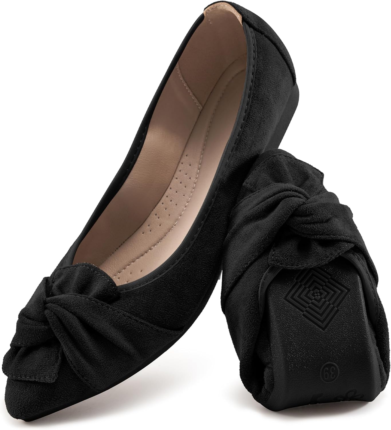 Aomigoct Ballet Flats for Women Dressy: Pointed Toe Comfortable Wedding Womens Flats - Casual Work Walking Shoes - Image 2