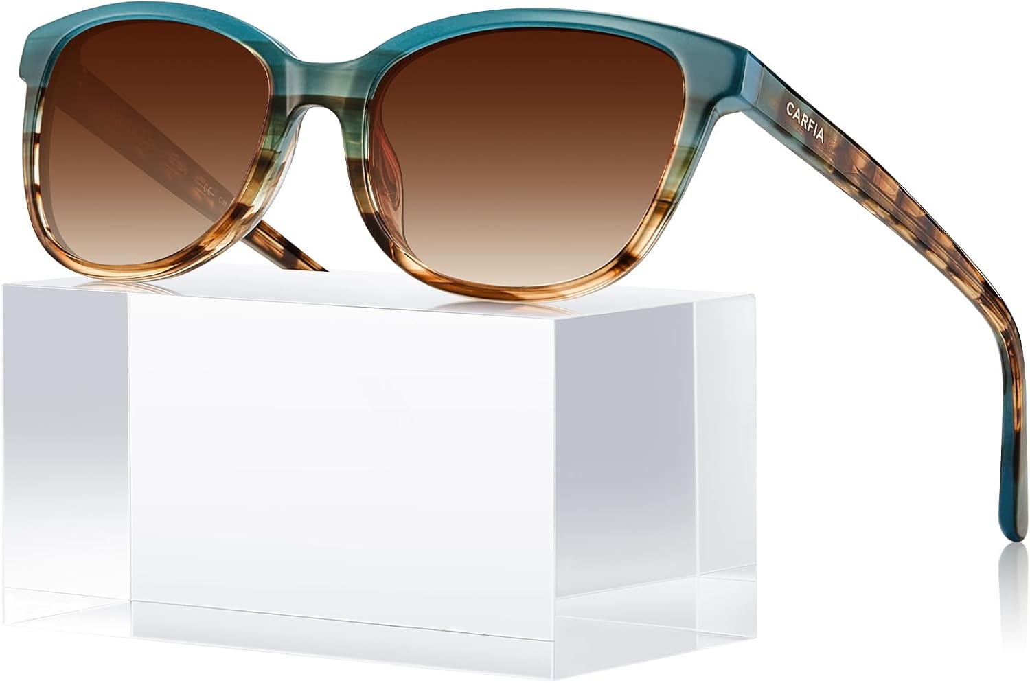 CARFIA Designer Acetate Womens Polarized Sunglasses Fit Most Face Shapes Trendy Shades UV Protection Hypoallergenic Handmade - Image 2