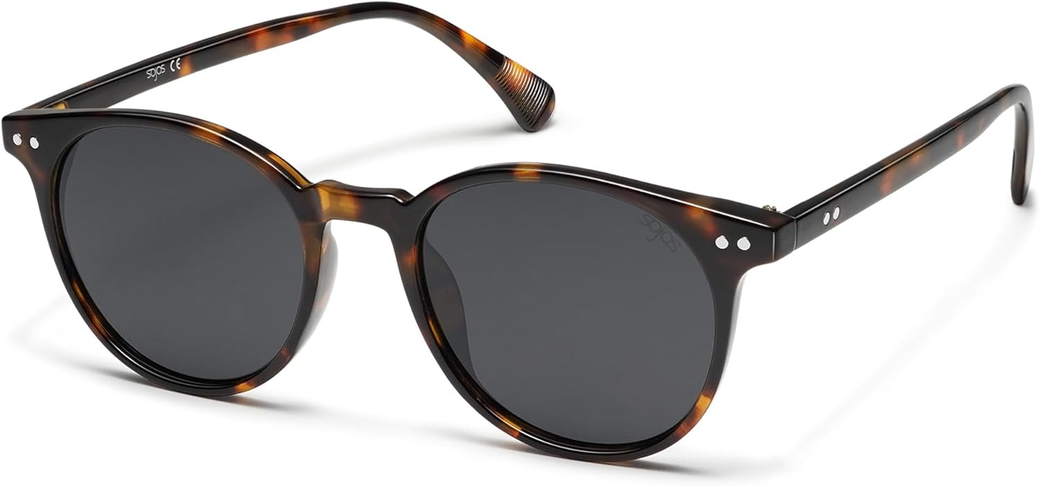 SOJOS Small Round Classic Polarized Sunglasses for Women Men Vintage Style UV400 Lens MAY SJ2113 - Image 2