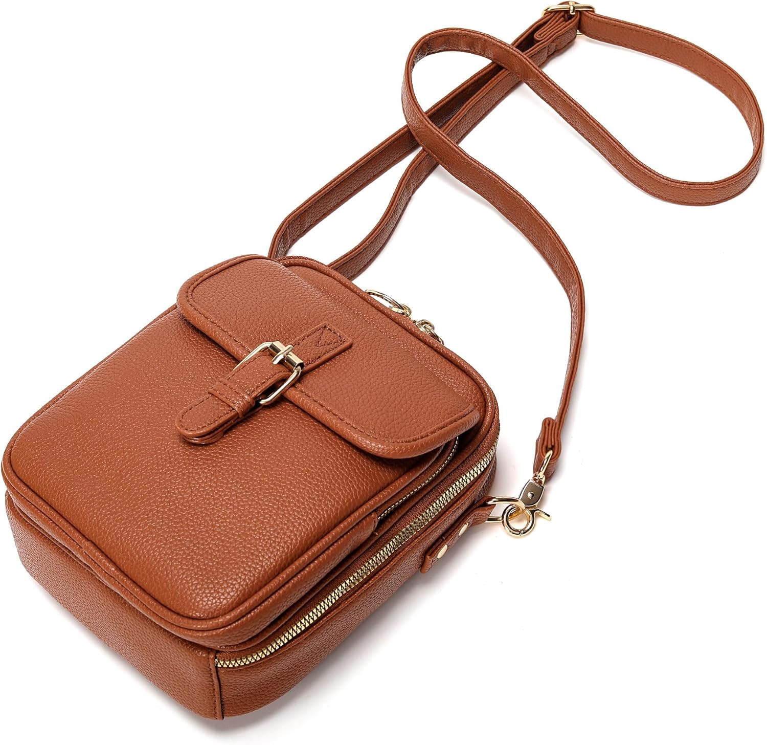 Small Crossbody Bags for Women Vegan Leather Messenger Purses, Vintage Wallet Anti Theft Shoulder Handbags with Card Slots - Image 8