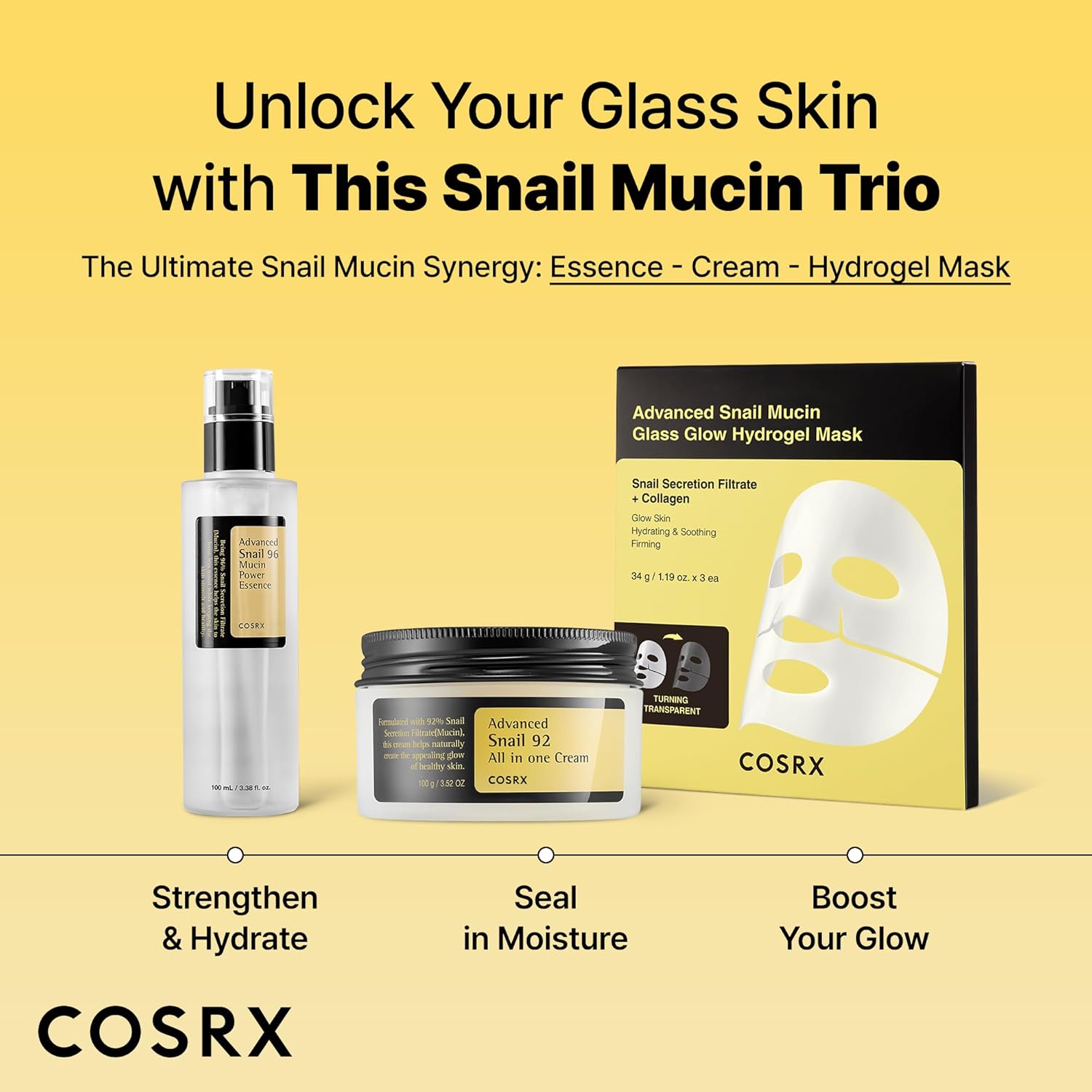 COSRX Snail Mucin 92% Face Moisturizer, 3.52 Oz, Lightweight Moisturing Cream for Soft, Glowy Skin, Korean Skin Care, Korean Moisturizer Face Cream - Image 8