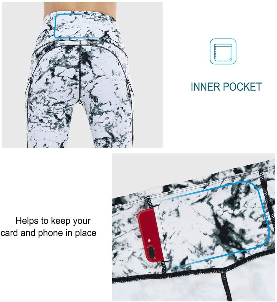 THE GYM PEOPLE Thick High Waist Yoga Pants with Pockets, Tummy Control Workout Running Yoga Leggings for Women - Image 7