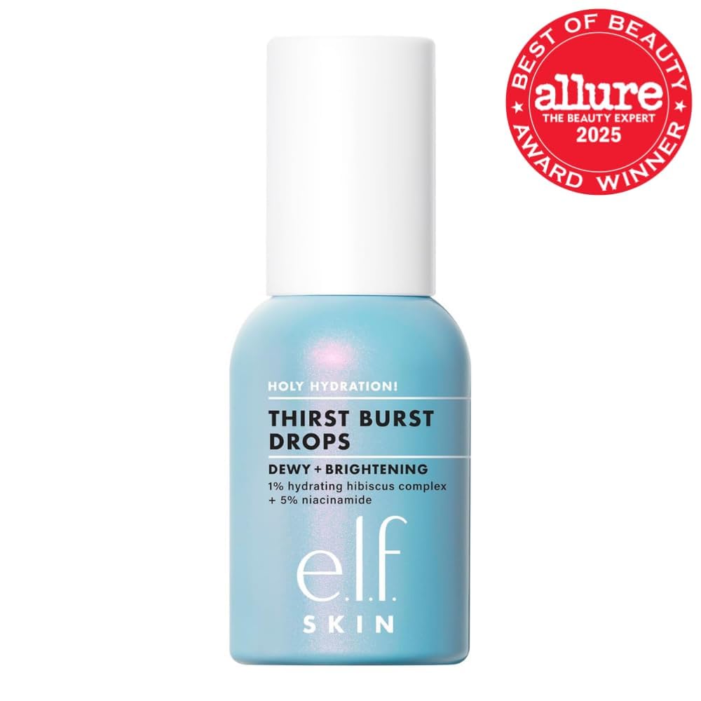 e.l.f. SKIN Holy Hydration! Thirst Burst Drops, Serum For A Radiant Complexion Instantly & Over Time, Made With Hyaluronic Acid, Vegan & Cruelty-Free - Image 3