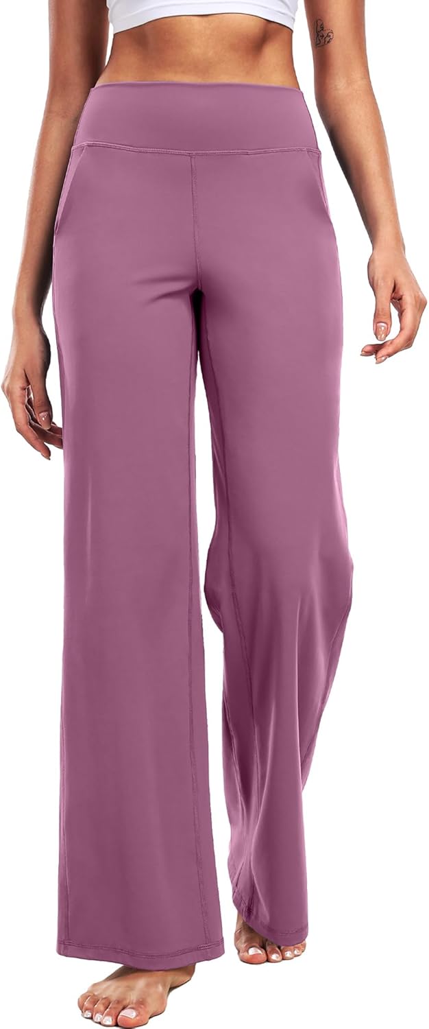 CADMUS Thick Yoga Pants for Women Wide Leg Trousers High Waist Stretch Casual Lounge - Image 3