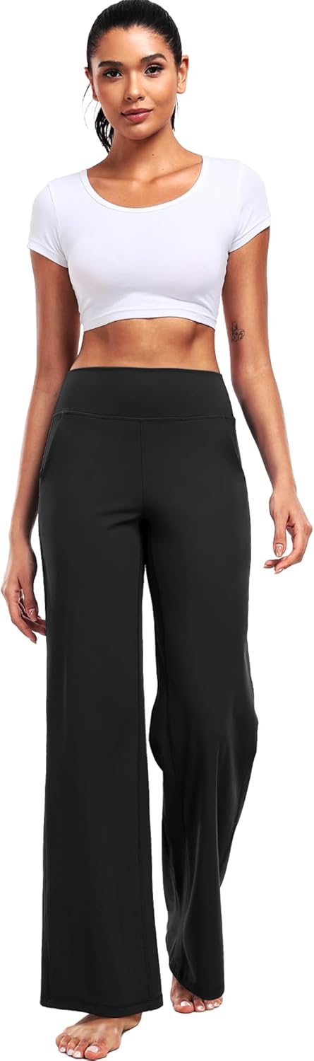 CADMUS Thick Yoga Pants for Women Wide Leg Trousers High Waist Stretch Casual Lounge - Image 8
