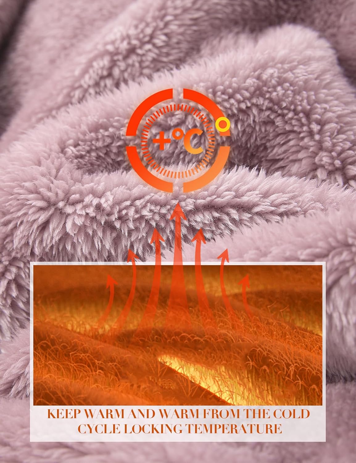 Gihuo Women' s Fluffy Pajamas Set Fleece Pullover Pants Loose Plush Sleepwear 2 Piece Pjs Set Warm Loungewear Fuzzy - Image 3