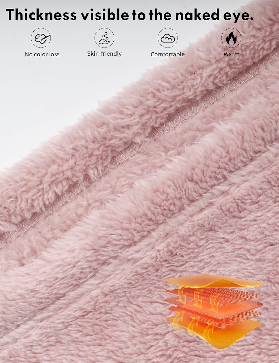 Gihuo Women' s Fluffy Pajamas Set Fleece Pullover Pants Loose Plush Sleepwear 2 Piece Pjs Set Warm Loungewear Fuzzy - Image 7