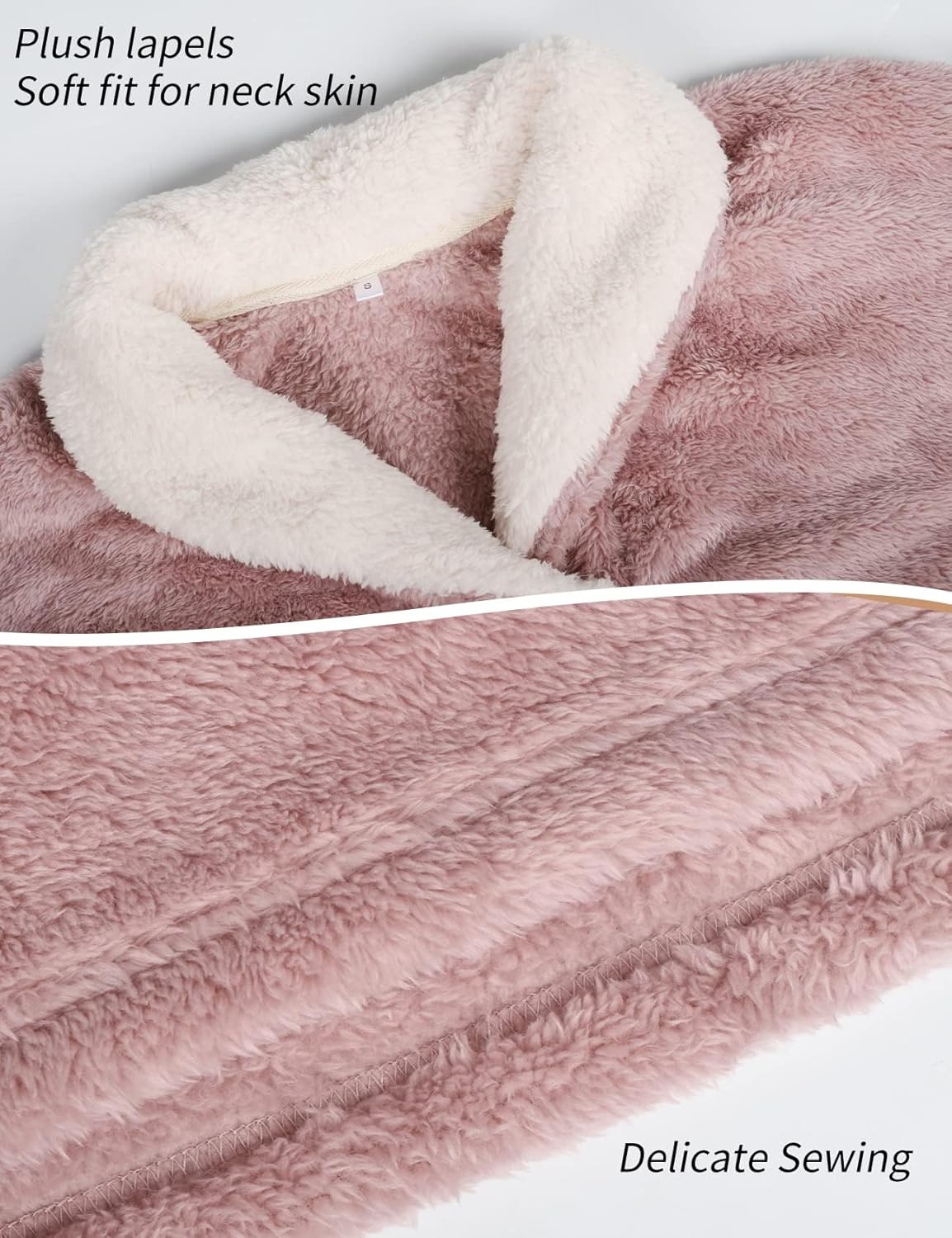 Gihuo Women' s Fluffy Pajamas Set Fleece Pullover Pants Loose Plush Sleepwear 2 Piece Pjs Set Warm Loungewear Fuzzy - Image 9