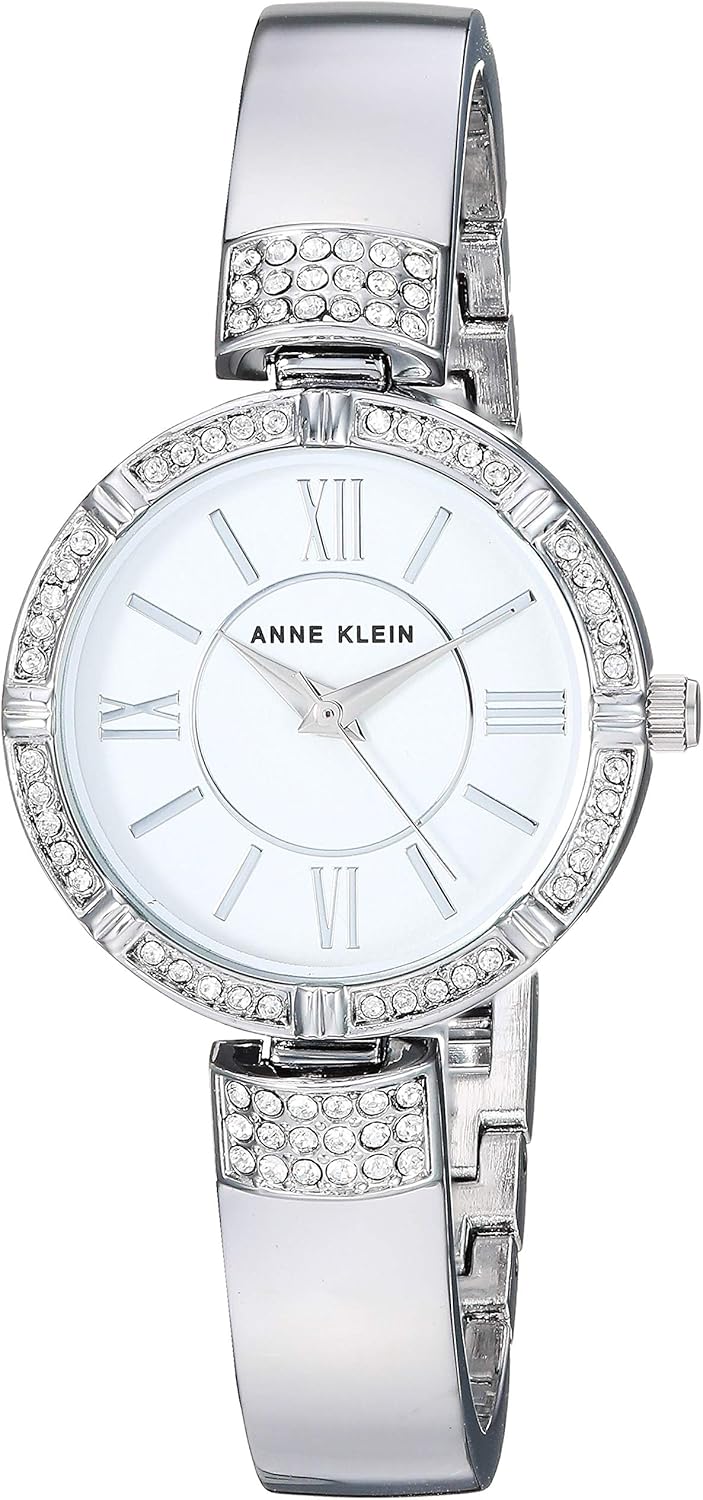 Anne Klein Women's Premium Crystal Accented Watch and Bracelet Set - Image 4