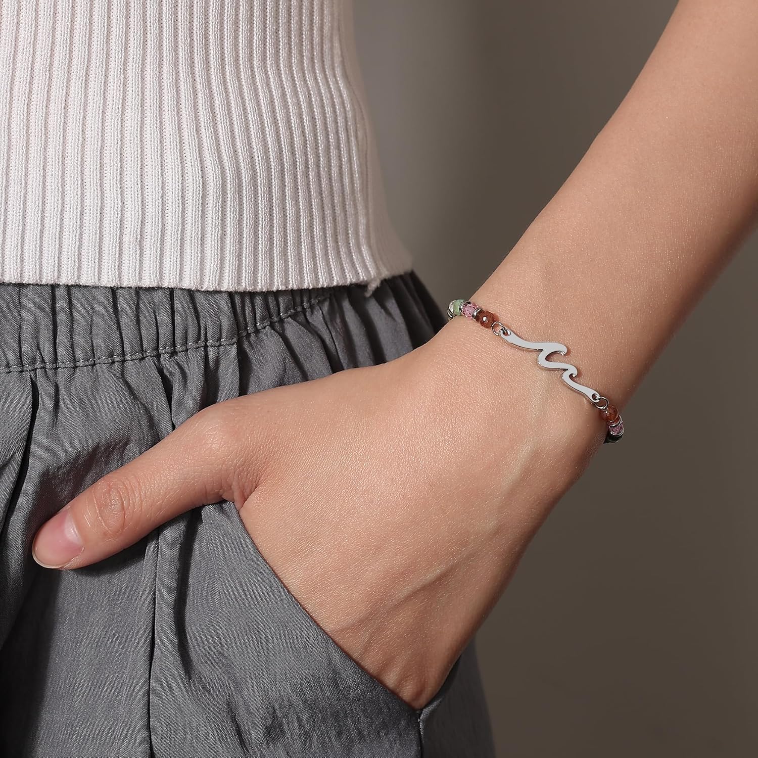 TONY & SANDY Friend Gifts for Women, Unique Valentine's Day Gifts for Her, Sister Gifts from Sister, Wave Bracelet, Christmas Birthday Gifts for Women, Bestie Friendship Bracelets - Image 6