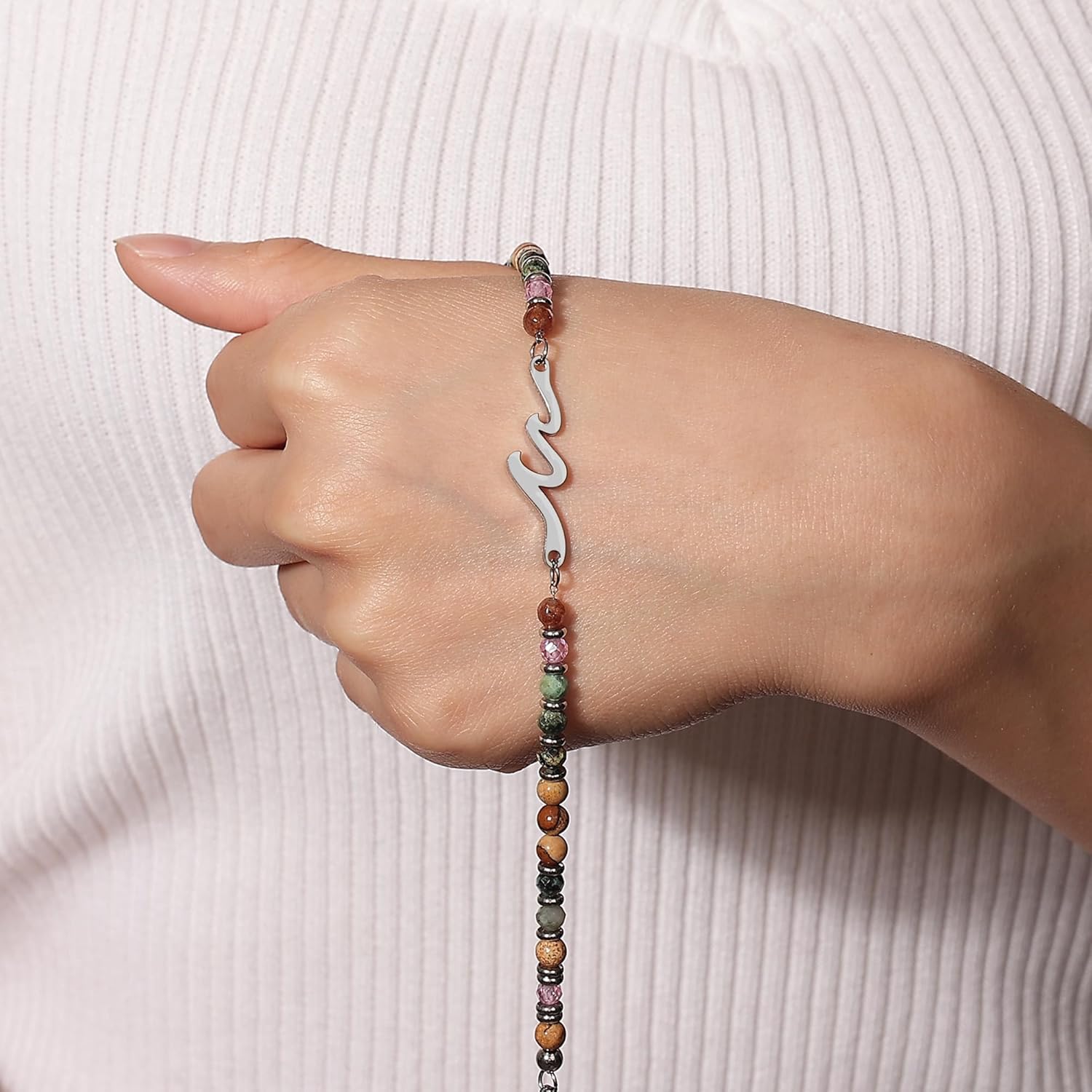 TONY & SANDY Friend Gifts for Women, Unique Valentine's Day Gifts for Her, Sister Gifts from Sister, Wave Bracelet, Christmas Birthday Gifts for Women, Bestie Friendship Bracelets - Image 8