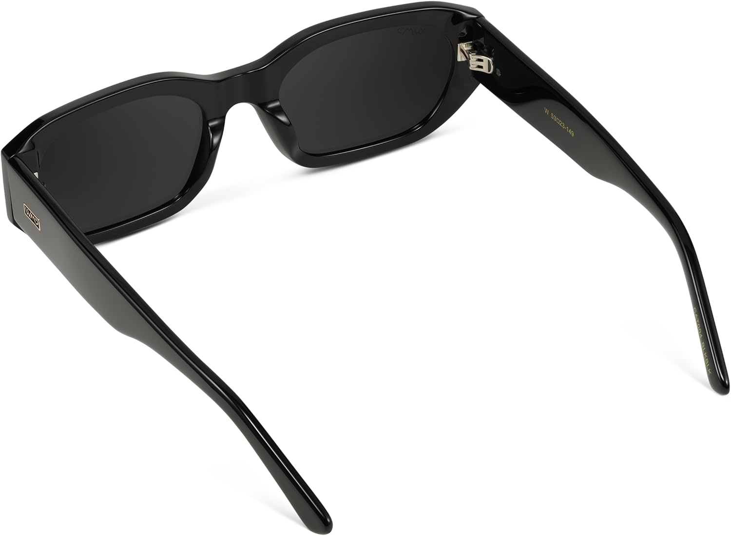 WearMe Pro - Women's Chunky Narrow Rectangular Sunglasses - Polarized, Lightweight Acetate, 100% UV Protection - Image 8