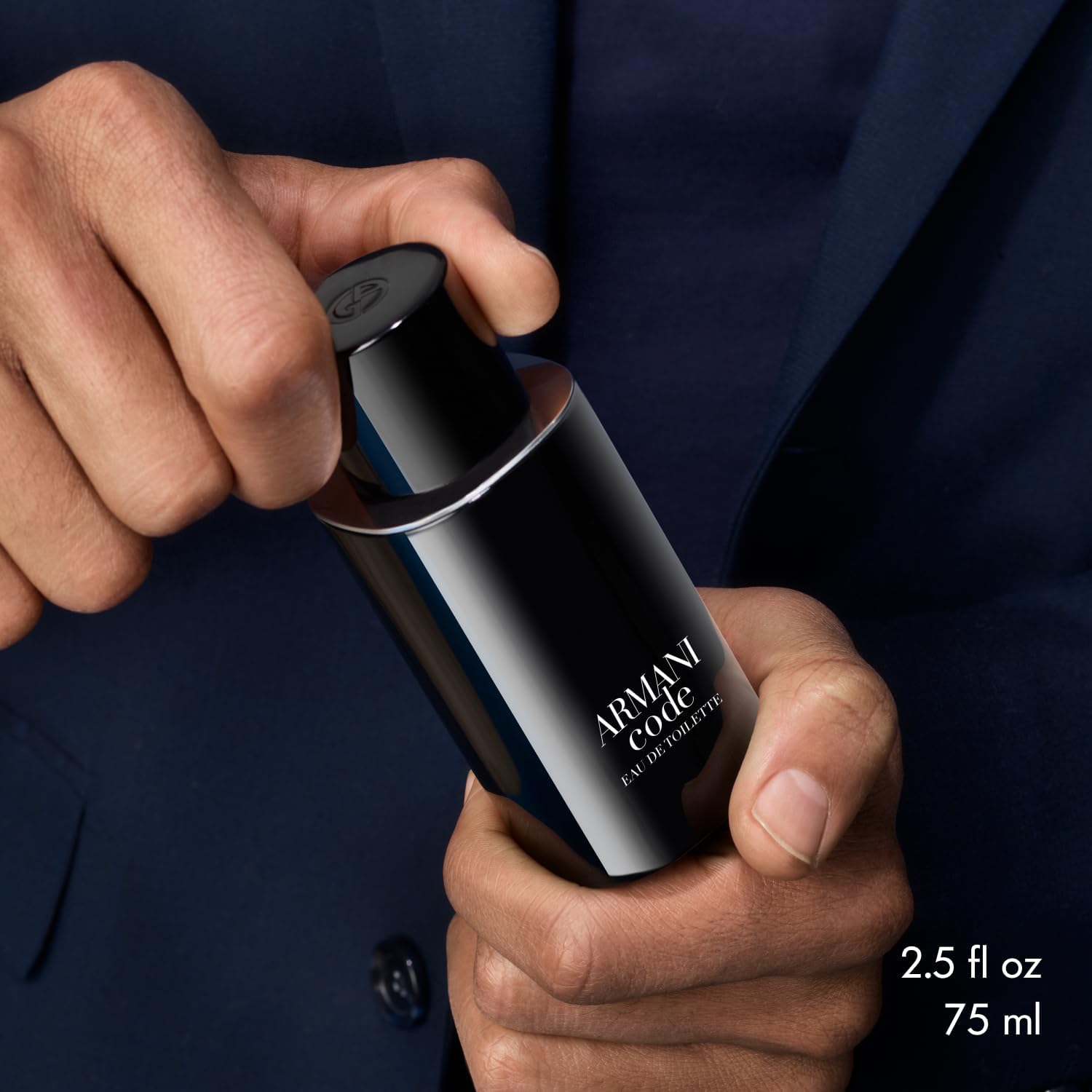 Armani Beauty- Code - Eau de Toilette - Cologne for Men - Ambery Woody Fragrance - Citrus, Lavandin, Tonka Bean Notes - Image 6