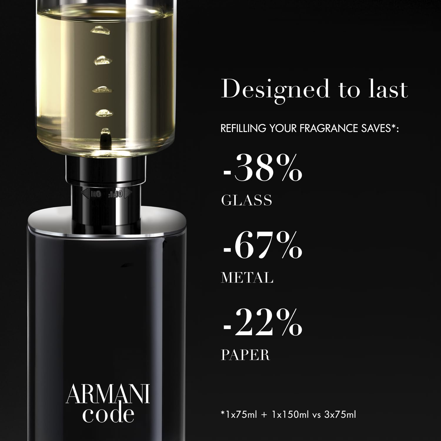 Armani Beauty- Code - Eau de Toilette - Cologne for Men - Ambery Woody Fragrance - Citrus, Lavandin, Tonka Bean Notes - Image 8