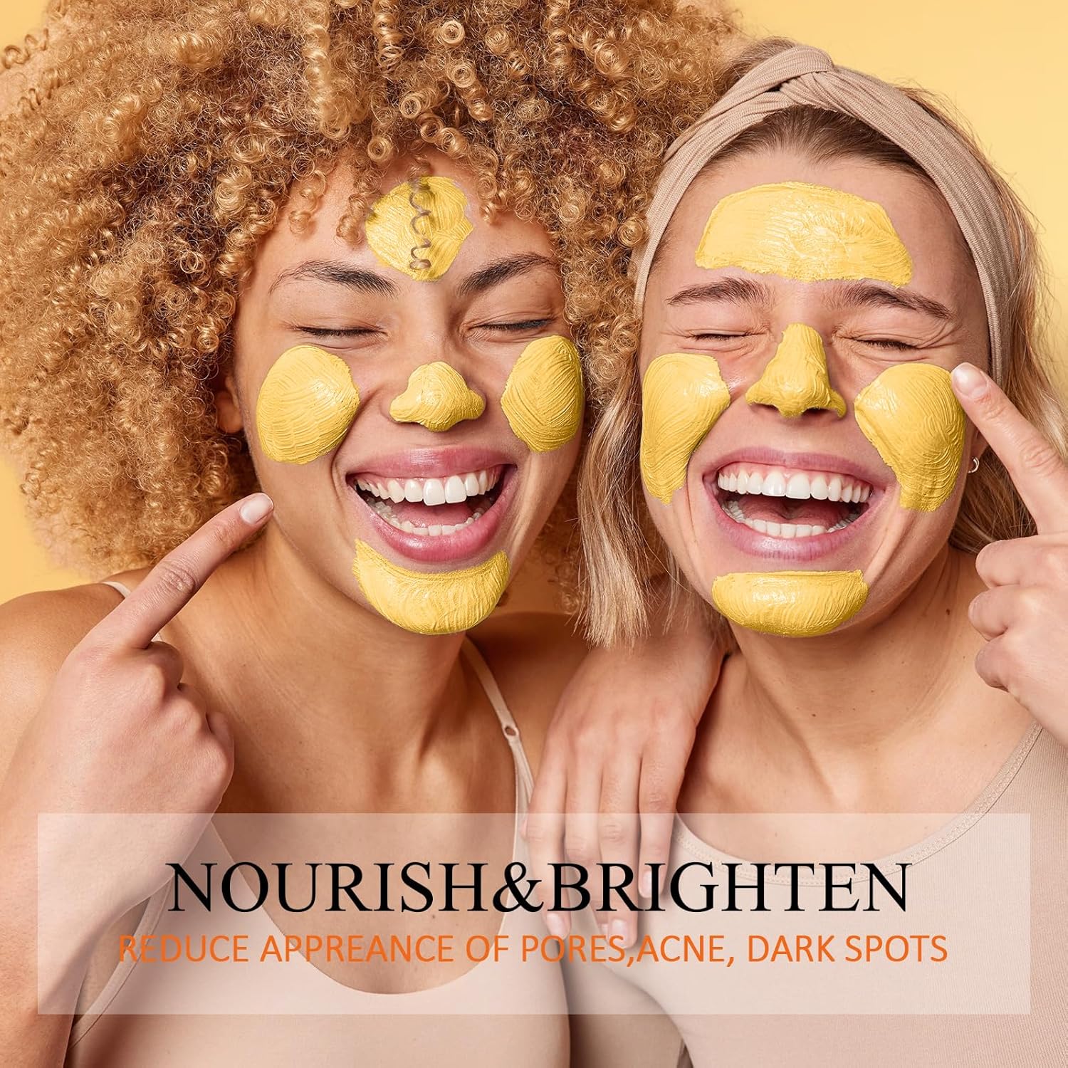 SHVYOG Turmeric Vitamin C Clay Mask with Kaolin Clay for Dull & Blemish-Prone Skin, Deep Cleansing Facial Mask, Face Masks Skincare for Controlling Oil and Refining Pores 5.29 Oz 150g - Image 7