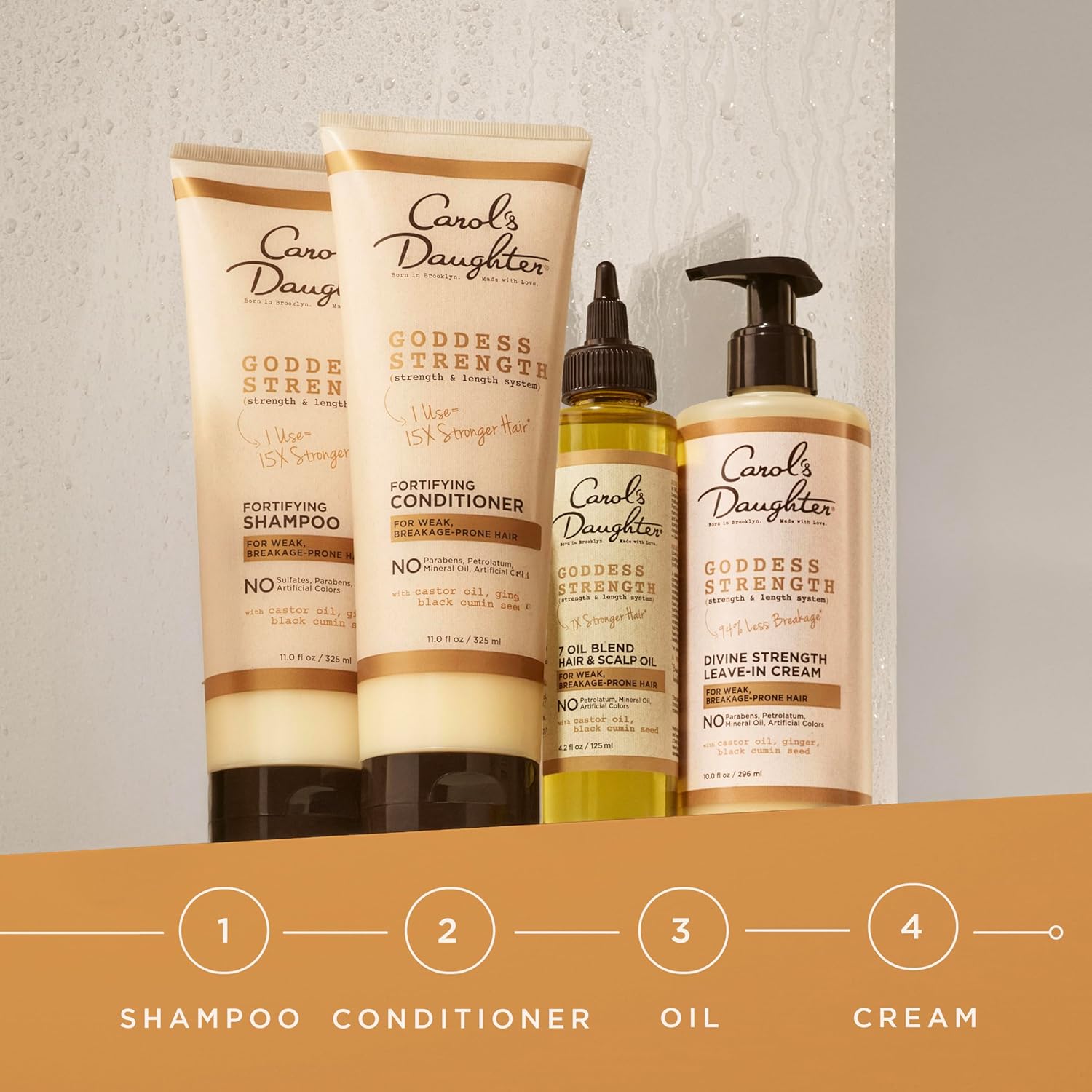 Carol's Daughter Goddess Strength 7 Oil Blend Scalp and Hair Oil for Waves, Coils and Curls, Hair Treatment with Castor Oil, 4.2 Fl Oz - Image 11