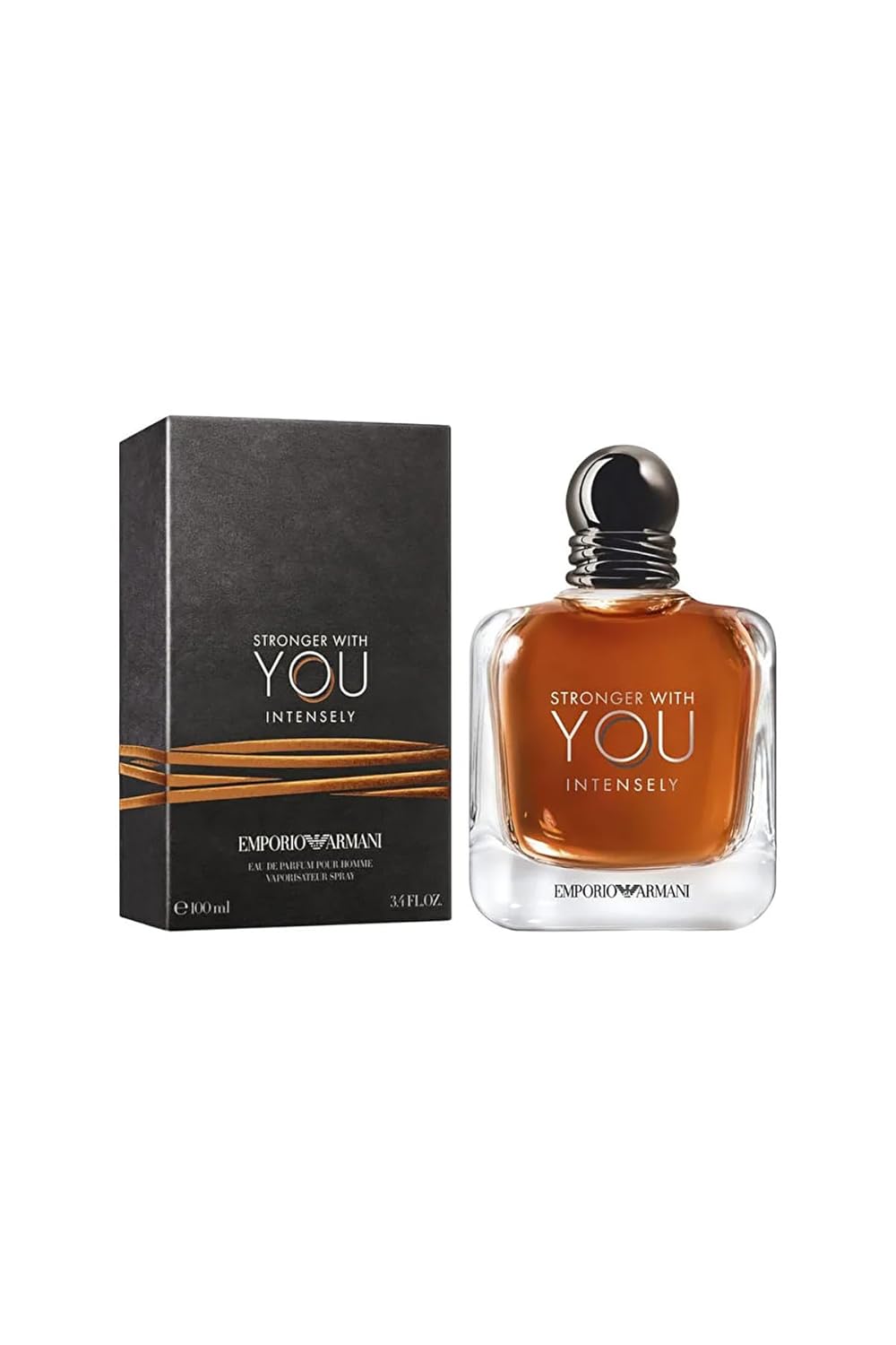 Armani Beauty - Stronger With You Intensely - Cologne for Men - Fougère Ambery Woody Men’s Fragrance - Pink Pepper, Lavender, Vanilla Notes - 3.3 Fl Oz - Image 3