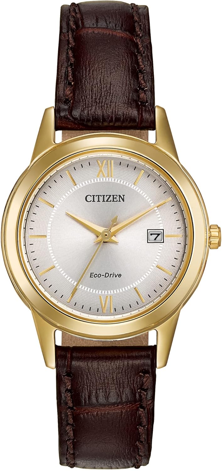 Citizen Ladies' Eco-Drive Classic Leather Strap Watch with 3-Hand Date - Image 2