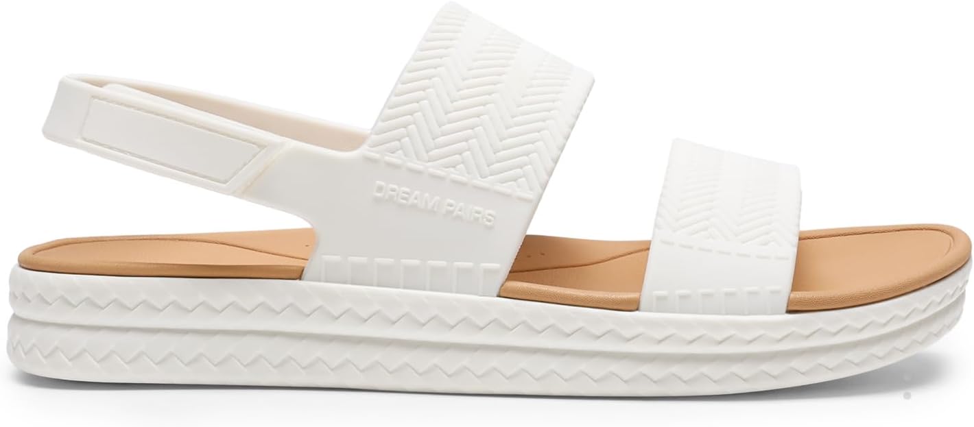 DREAM PAIRS Women Water Sandals Comfortable Flat Beach Platform Dressy Summer Walking Shoes - Image 5