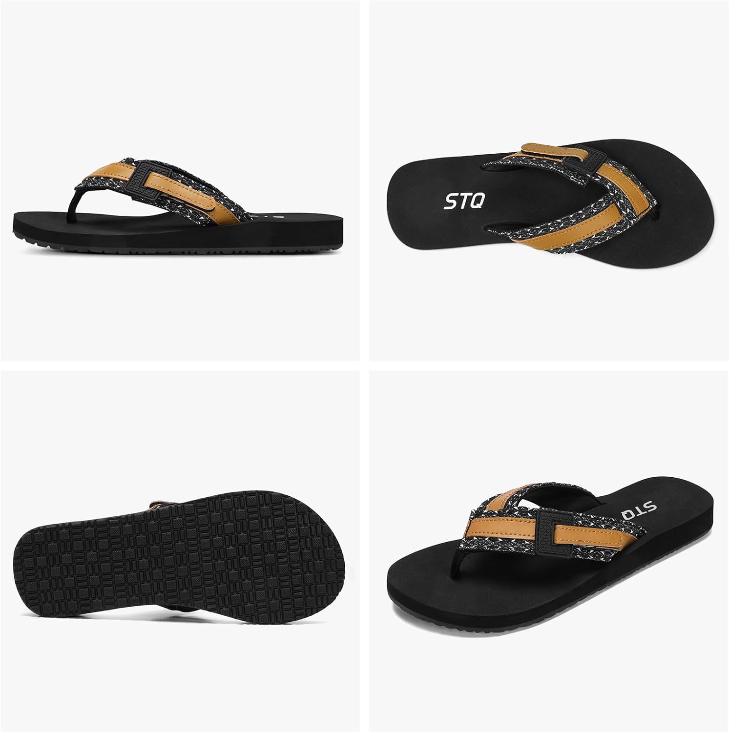 STQ Orthopedic Flip Flops for Women丨Adjustable Beach Sandals with Arch Support for Plantar Fasciitis Relief - Image 10