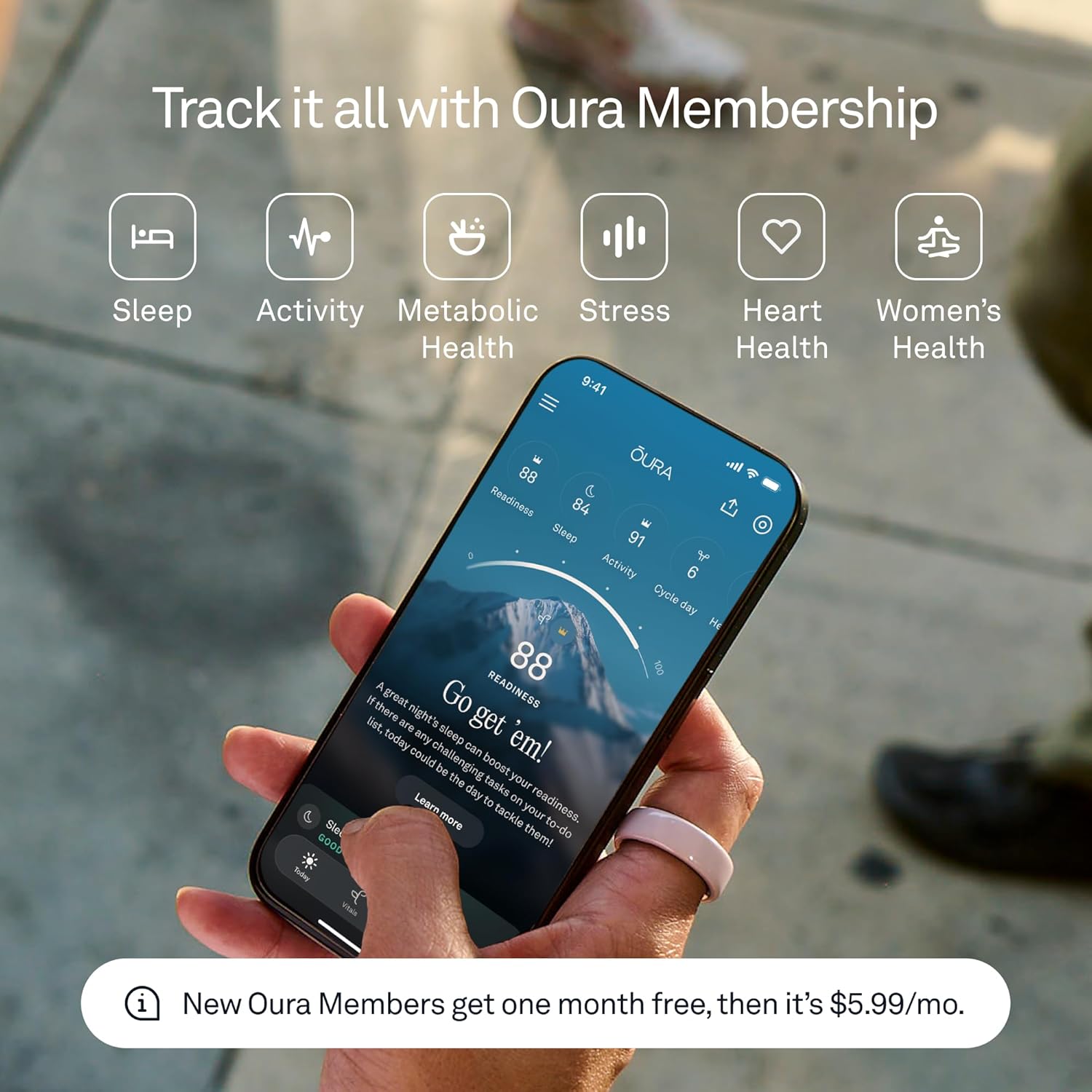 Oura Ring 4 Ceramic Petal - Size 8 - Size Before You Buy - Image 5