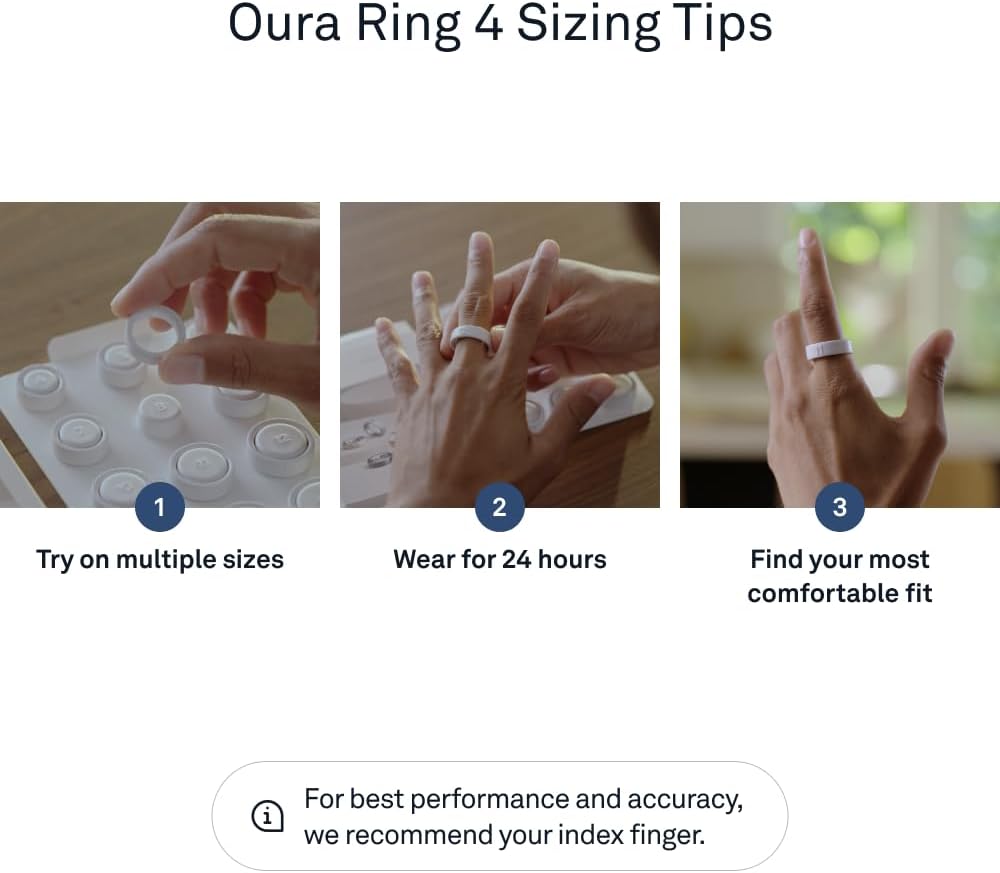 Oura Ring 4 Ceramic Petal - Size 8 - Size Before You Buy - Image 10
