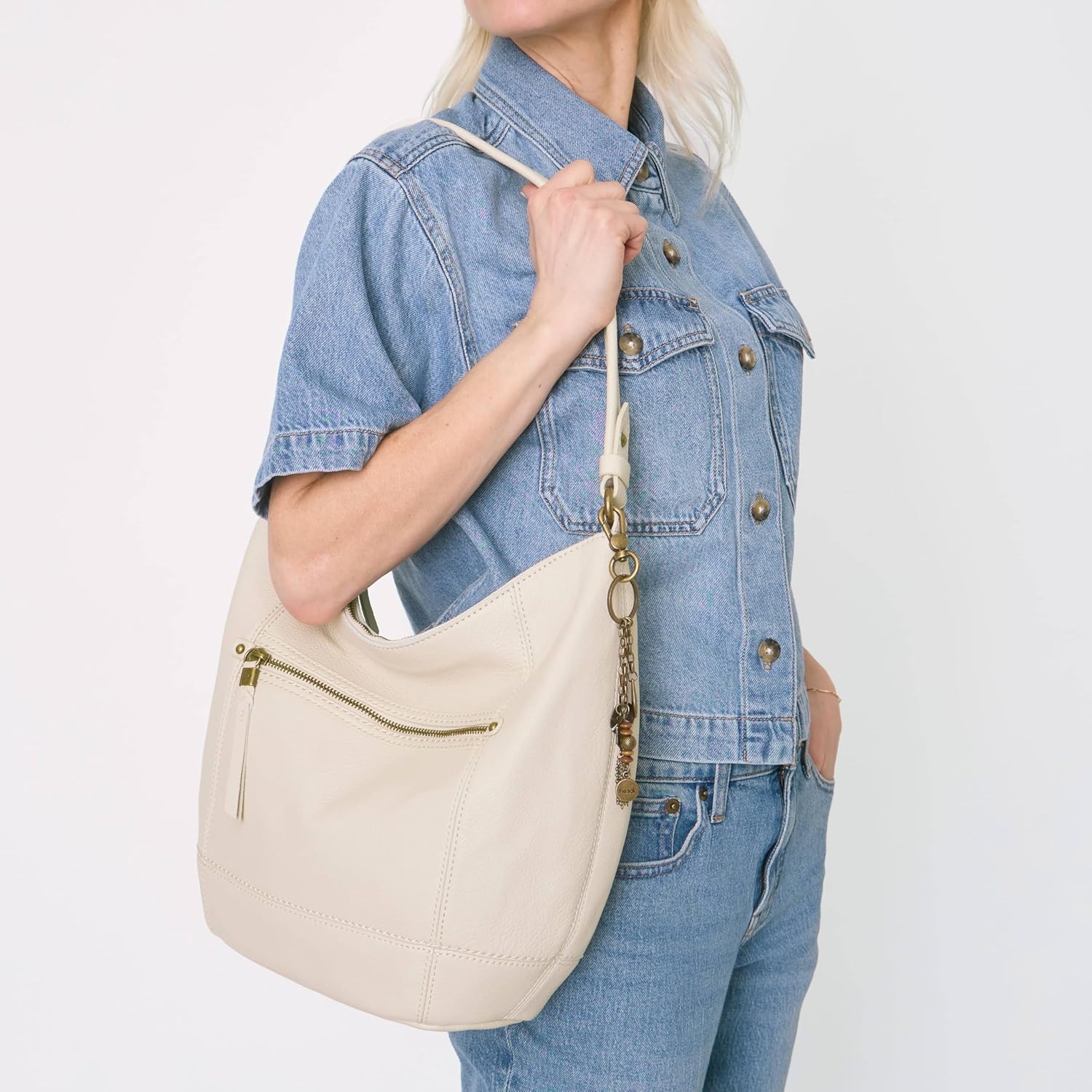 The Sak Sequoia Hobo Bag - Premium Large Leather Women's Handbag for Everyday & Travel - Durable Purse With Zipper Pocket - Image 4