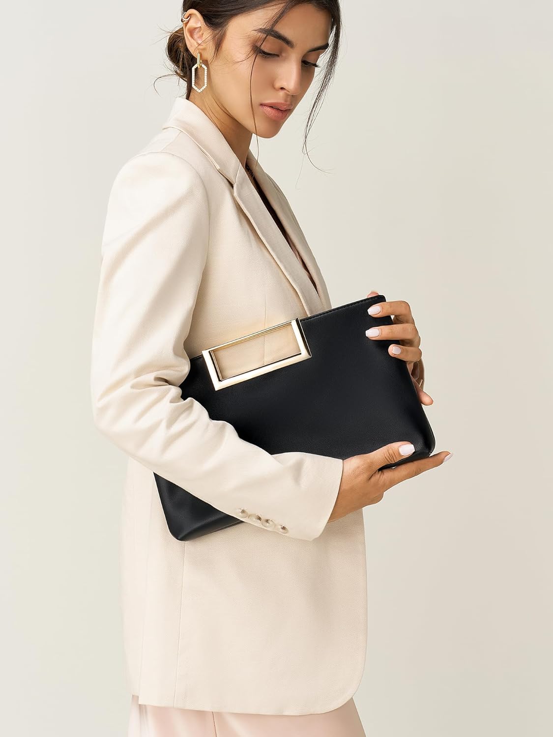 SWEETV CHUNLI Clutch Purses for Women Evening Formal, Fashion PU Leather Purse for Prom, Cocktail, and Wedding - Image 6