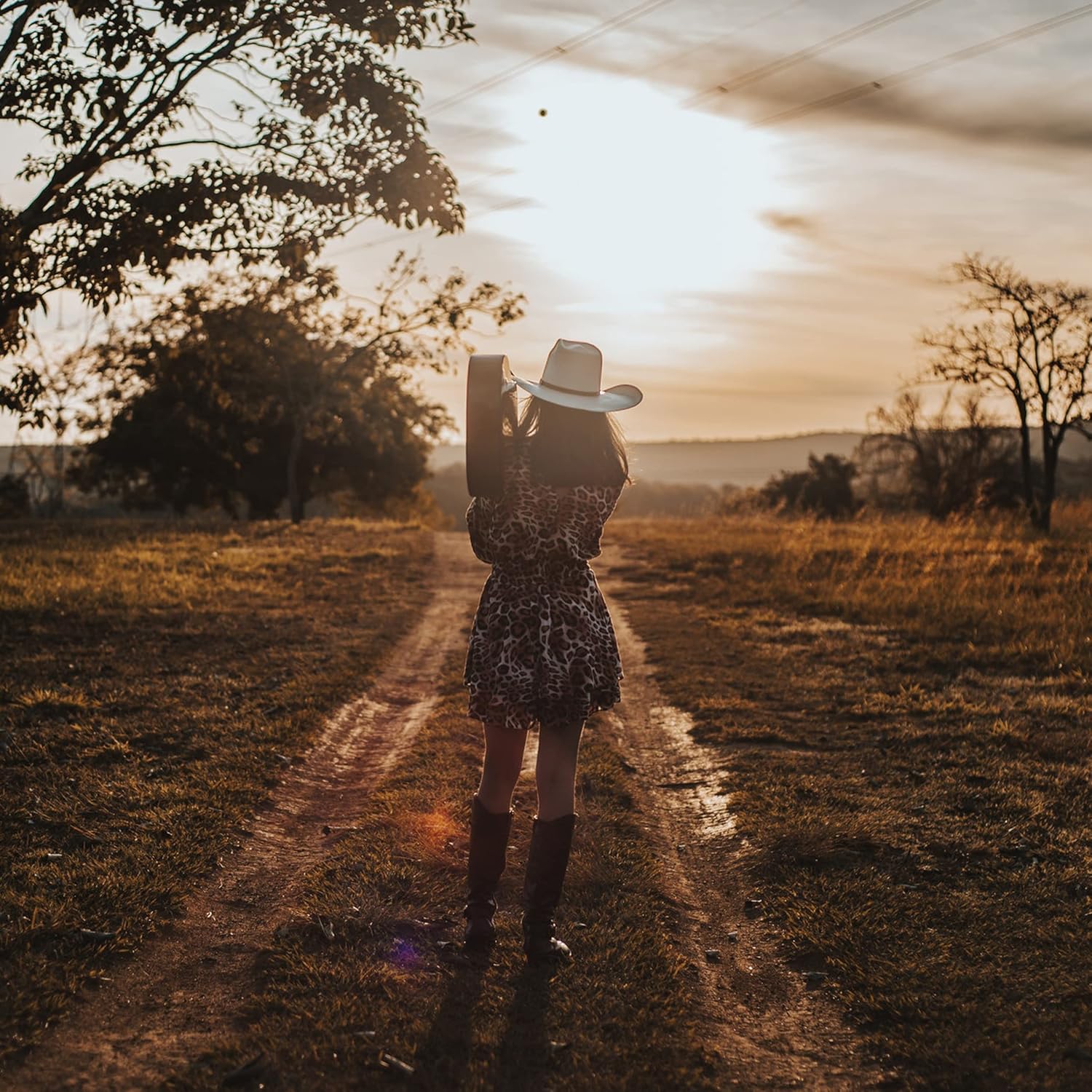 Womens Western Cowboy Cowgirl Hats with Belt Buckle - Image 5