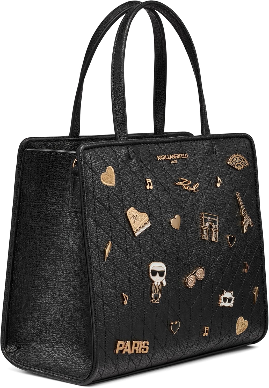 KARL LAGERFELD Women's Maybelle Pins Satchel - Image 4