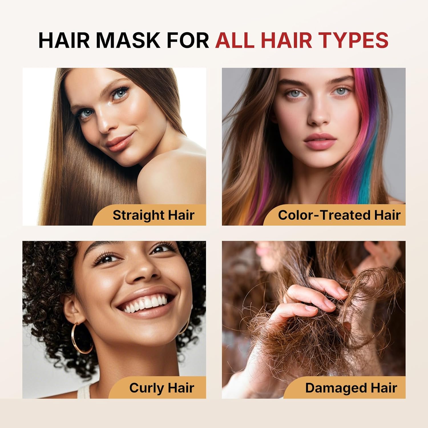 Karseell Collagen Hair Treatment Deep Repair Conditioning Argan Oil Collagen Hair Mask Essence for Dry Damaged Hair All Hair Types 16.90 oz 500ml - Image 7