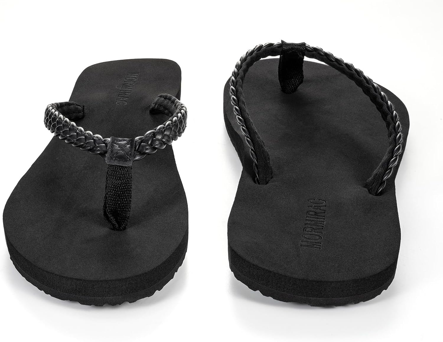 Womens Slim Braided Comfortable Flip Flops Summer Beach Thong Sandals Arch Support Non Slip - Image 5