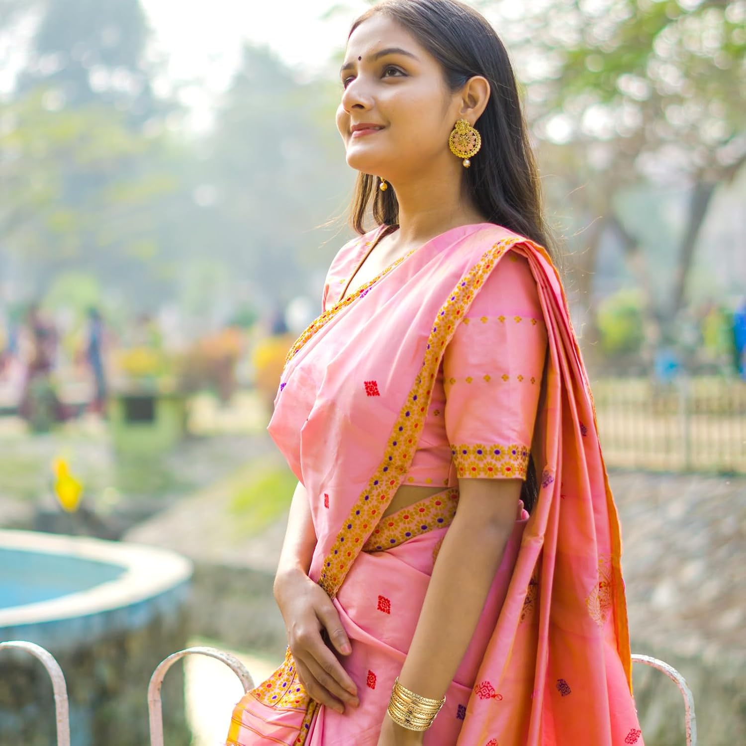 Yolev 12pcs Good Bangles for Women, Boho Stackable Bangle Bracelets, Multi Layer Stackable Gold Stack Bracelets for Women Boho Jewelry Gift Mixed Metal Textured - Image 6